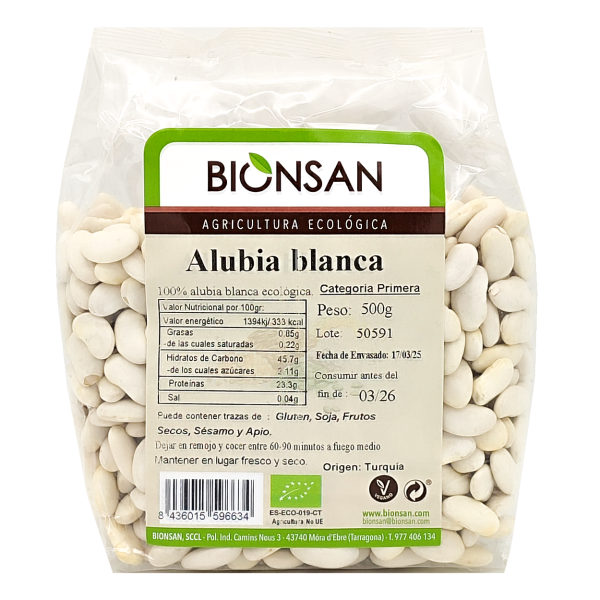 Alubia Blanca en grano Ecológica 500gr