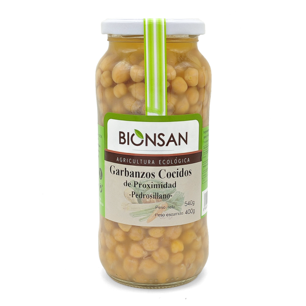 Garbanzos Pedrosillanos Cocidos bionsan 400gr