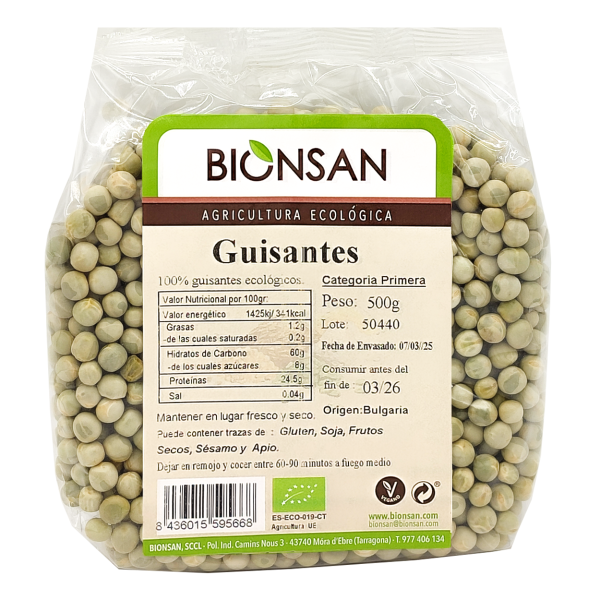 Guisantes en grano Ecológicos 500gr