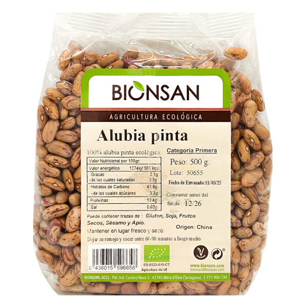 Alubia Pinta en grano Ecológica 500gr