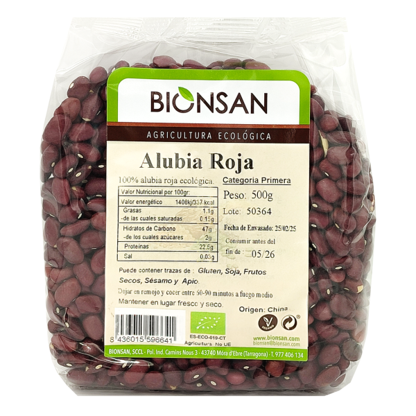 Alubia Roja en grano Ecológica 500gr