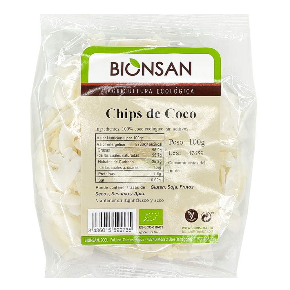 Chips de Coco Ecológicos 100gr