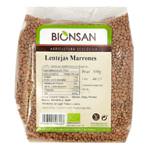 Lenteja Marrón en grano Ecológica 500gr