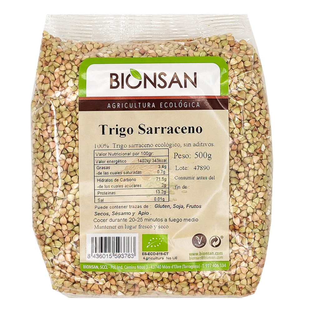 Trigo sarraceno en grano ecologico bionsan 500gr