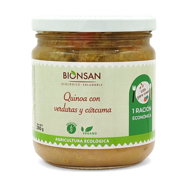Quinoa con Verduras Mediterráneas y Cúrcuma Ecológica 280gr