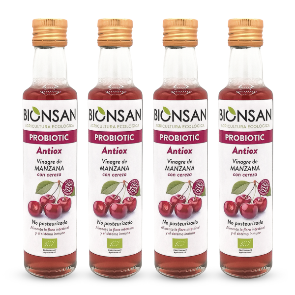 vinagre-manzana-cereza-pack ahorro 4 unidades