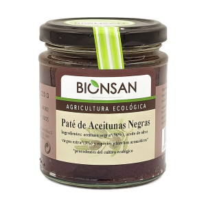 Pate de aceitunas negras ecológico 220gr