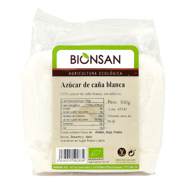 Azúcar caña blanco ecológico bionsan