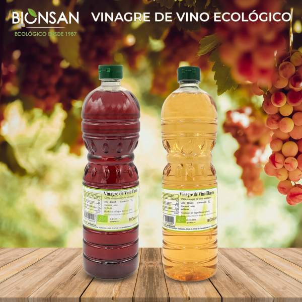 Pack 2 Vinagres de Vino Blanco y Tinto Ecológicos – Sabor y versatilidad en tu cocina
