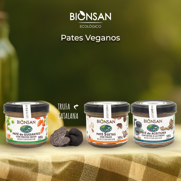 Oferta Pack Pates ecológicos y veganos bionsan